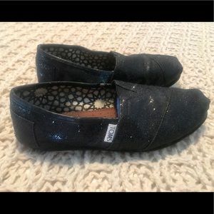 Black Sparkly Toms